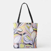 Tote Bag Aquarelle botanique élégante Motif Abstrait (Dos)