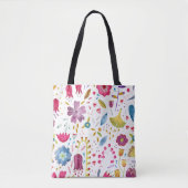 Tote Bag Aquarelle Botanique Fleur sauvage Hedgerow (Devant)