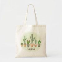 Aquarelle Cactus Succulents Pots Plante Moderne