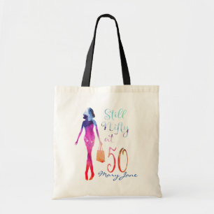 Tote Bag Aquarelle Cadeau 50e anniversaire