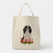 Tote Bag Aquarelle Cavalier King Charles Noel Noël (Dos)