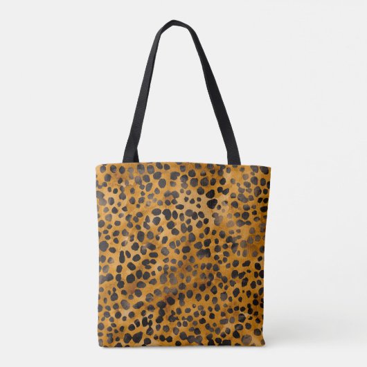 Tote Bag Aquarelle Cheetah Print (Dos)