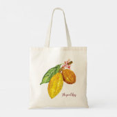 Tote Bag Aquarelle chocolat fruit (Dos)