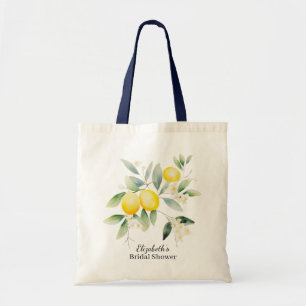 Tote Bag Aquarelle Citron Méditerranéen