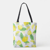 Tote Bag Aquarelle Citrons : Conception Fruiteuse et transp (Dos)