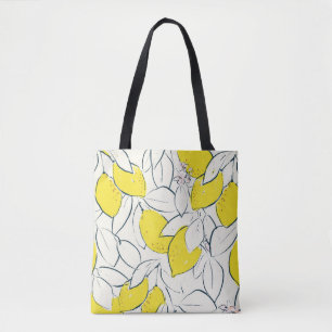 Tote Bag Aquarelle Citrus Citrus Motif sans couture
