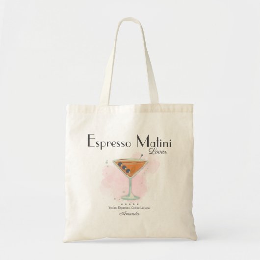 Tote Bag Aquarelle Cocktail d'été (Devant)