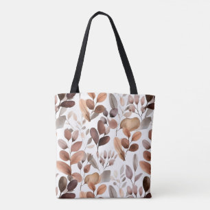 Tote Bag Aquarelle colorée Eucalyptus Feuille Rustic Boho