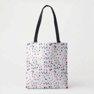 Tote Bag Aquarelle couleur brosse traits motif sans couture
