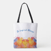 Tote Bag Aquarelle créative Design abstrait (Dos)