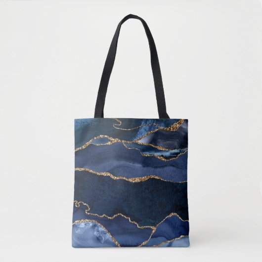 Tote Bag Aquarelle d'aquarelle marine Abstraite (Devant)