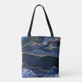 Tote Bag Aquarelle d'aquarelle marine Abstraite (Dos)
