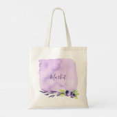 Tote Bag Aquarelle de bleuet (Dos)
