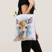Tote Bag Aquarelle de cerf de bébé (De près)