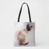 Tote Bag Aquarelle de chat de Siaman (Devant)