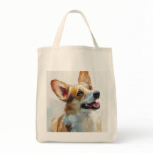 aquarelle de corgi pembroke gallois