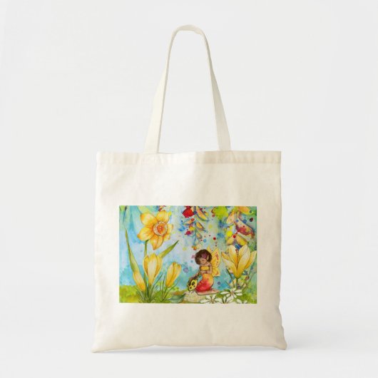 Tote Bag Aquarelle de fée illustration fantaisie (Devant)