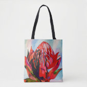 Tote Bag Aquarelle de fleurs indigènes de Waratah (Devant)