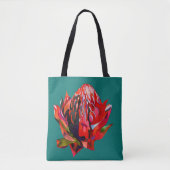 Tote Bag Aquarelle de fleurs indigènes de Waratah (Devant)