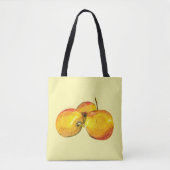 Tote Bag Aquarelle de fruit jaune perruque (Devant)