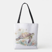 Tote Bag Aquarelle de la Tortue de mer (Dos)