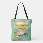 Tote Bag Aquarelle de panier à citron (Dos)