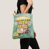 Tote Bag Aquarelle de panier à citron (De près)