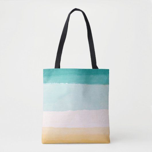 Tote Bag Aquarelle de plage (Devant)