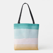 Tote Bag Aquarelle de plage (Dos)