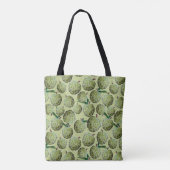 Tote Bag Aquarelle de pomme de sucre | Vert (Dos)