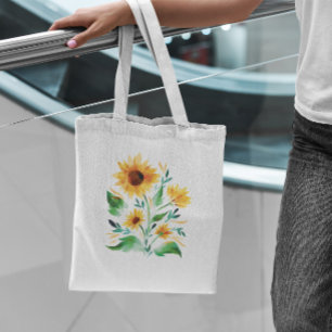 Tote Bag Aquarelle de tournesol