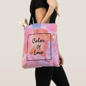 Tote Bag Aquarelle Design d'art Abstrait (De près)