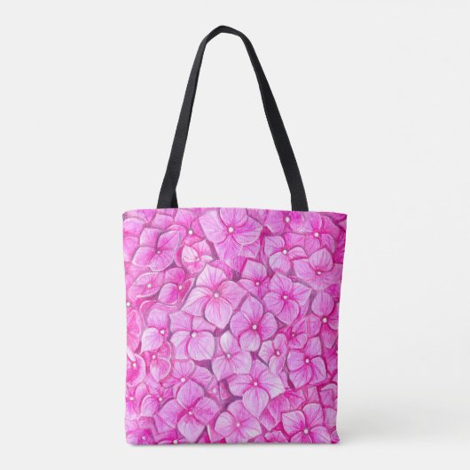 Tote Bag Aquarelle d'Hydrangea (Dos)