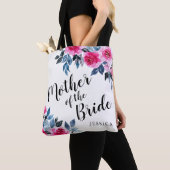 Tote Bag Aquarelle élégante Florale mère de la mariée (De près)