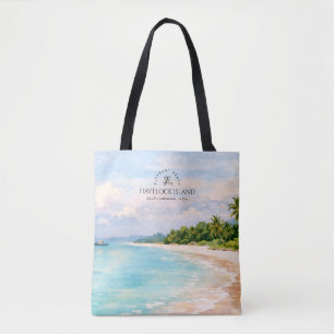 Tote Bag Aquarelle Elephant Beach – Cadeau Souvenir d'Andam