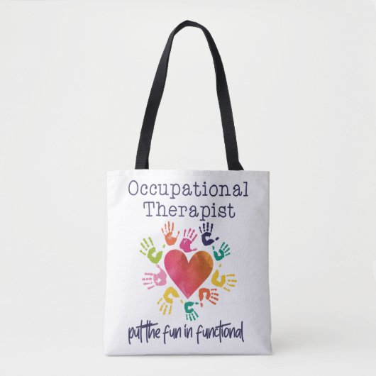 Tote Bag Aquarelle ergothérapeute Le plaisir (Devant)