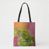 Tote Bag Aquarelle Et Encre Art Impressionniste Abstrait (Devant)