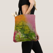 Tote Bag Aquarelle Et Encre Art Impressionniste Abstrait (De près)