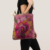 Tote Bag Aquarelle Et Encre Belle Peinture Abstraite (De près)