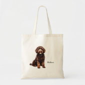 Tote Bag Aquarelle et image personnalisée (Devant)
