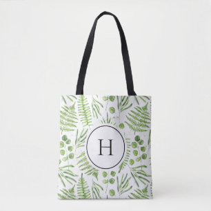 Tote Bag Aquarelle et Motif d'Eucalyptus