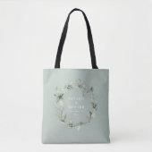 Tote Bag Aquarelle eucalyptus élégante fête de mariage (Devant)