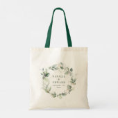 Tote Bag Aquarelle eucalyptus élégante fête de mariage (Dos)