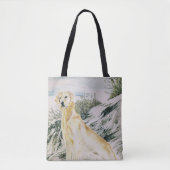 Tote Bag Aquarelle Fière Golden Retriever Chien (Devant)