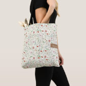 Tote Bag Aquarelle fleur sauvage mignonne nom élégant (De près)
