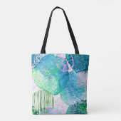 Tote Bag Aquarelle fleurie moderne abstrait (Dos)