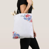 Tote Bag Aquarelle, fleurs. (De près)