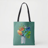 Tote Bag aquarelle fleurs australiennes (Devant)