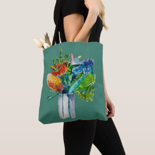 Tote Bag aquarelle fleurs australiennes