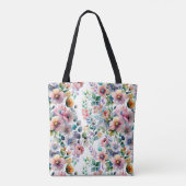 Tote Bag Aquarelle Floral Motif sans joint (Dos)